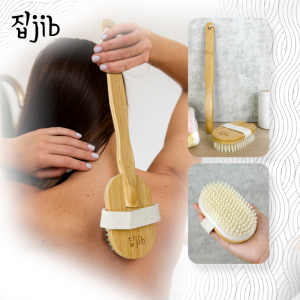 JIB Bamboo Bathing Brush / Sikat Mandi Pembersih Multifungsi