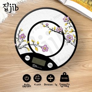 JIB Digital Glass Kitchen Scale / Timbangan Dapur 10KG