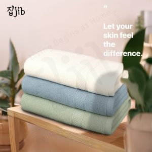 JIB Luxe Cotton Towel Set / Handuk Set 3in1